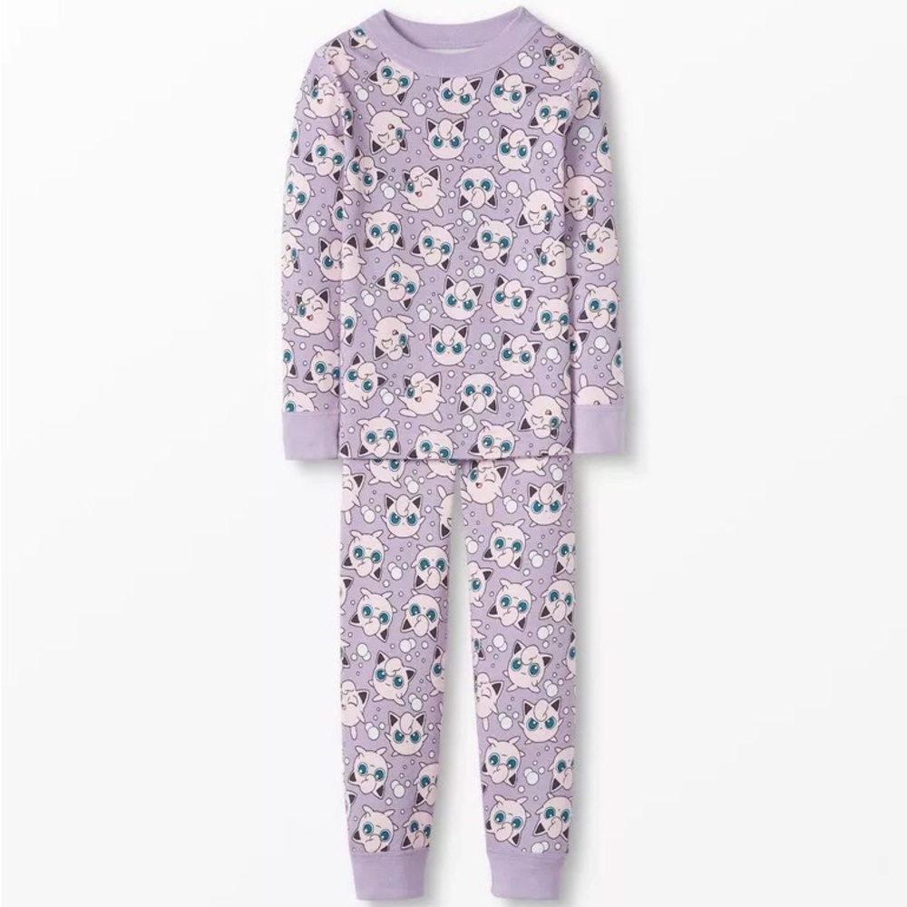 NWT Hanna Andersson 10 jiggly puff Pokémon 0063 Long John Pajama unisex girl